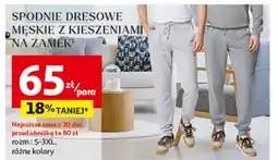 Auchan Spodnie męskie s-3xl Inextenso By Auchan oferta