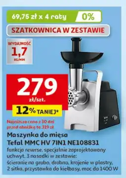 Auchan Maszynka do mięsa ne108831 Tefal oferta