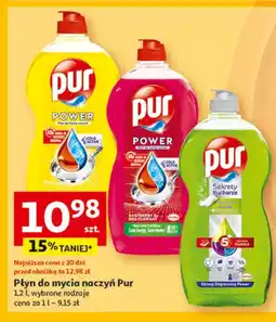 Auchan Żel do mycia naczyń lemon extra Pur Power 3Xaction oferta