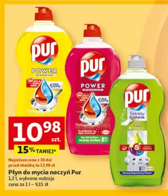 Auchan Żel do mycia naczyń lemon extra Pur Power 3Xaction oferta