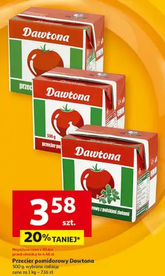 Auchan Przecier pomidorowy pikantny Dawtona oferta