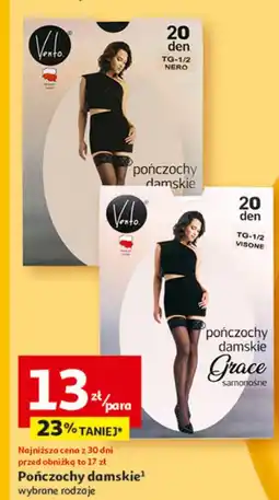 Auchan Pończochy damskie 20 den Vento oferta