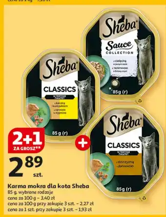 Auchan Karma dla kota z cielęciną Sheba Sauce Collection oferta