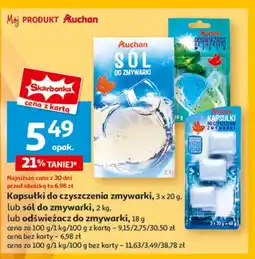 Auchan Kapsułki czyszczące do zmywarki Auchan Różnorodne (Logo Czerwone) oferta