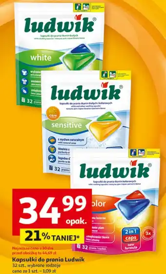 Auchan Kapsułki do prania color Ludwik oferta