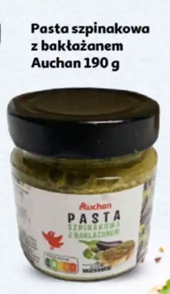 Auchan Pasta szpinakowa z bakłażanem Auchan Różnorodne (Logo Czerwone) oferta