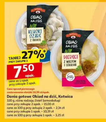 Auchan Pierogi z mięsem i cebulką Kotwica oferta