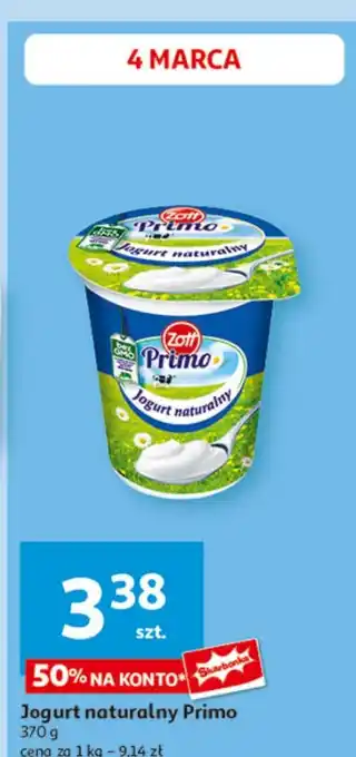 Auchan Jogurt naturalny Zott Primo oferta