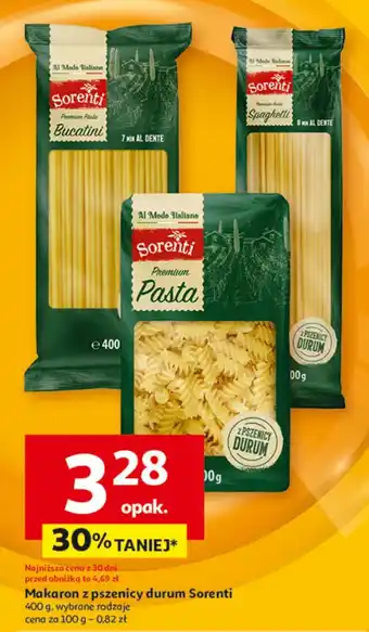 Auchan Makaron bucatini Sorenti oferta