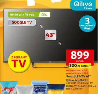 Auchan Telewizor 43'' 43ua231 Qilive oferta