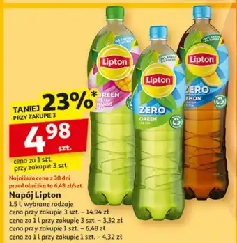 Auchan Herbata mrożona mango Lipton Ice Tea oferta