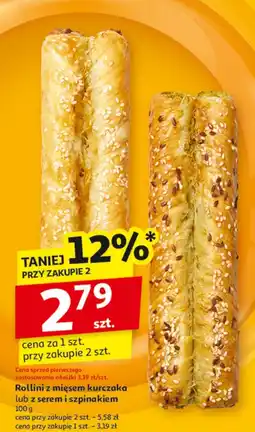 Auchan Rollini z serem i szpinakiem oferta