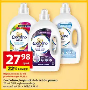 Auchan Żel do prania black & dark Coccolino Care oferta