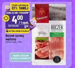 Polomarket Sokołów Boczek surowy wędzony 100 g oferta