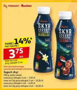 Auchan Jogut pitny skyr granat Auchan Różnorodne (Logo Czerwone) oferta