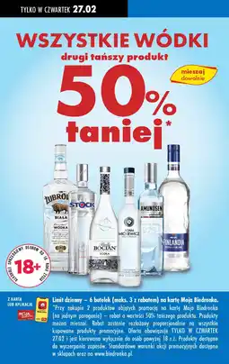 Biedronka Wódka Biały Bocian Vodka oferta