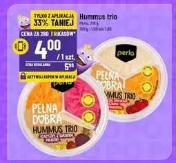 Polomarket Perla Hummus trio klasyczny paprykowy z suszonym pomidorem 210 g oferta