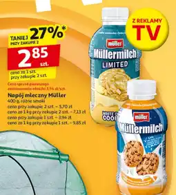 Auchan Napój mleczny ciasteczka-czekolada-karmel Mullermilch oferta