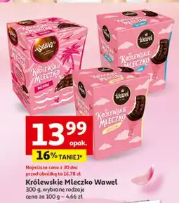 Auchan Królewskie mleczko malinowe Wawel Mleczko oferta