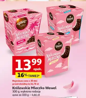 Auchan Królewskie mleczko malinowe Wawel Mleczko oferta