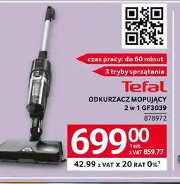 Selgros Tefal Odkurzacz Mopujący 2w1 GF3039 oferta