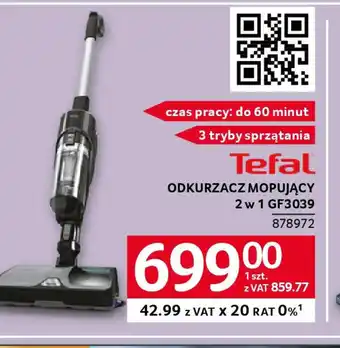 Selgros Tefal Odkurzacz Mopujący 2w1 GF3039 oferta