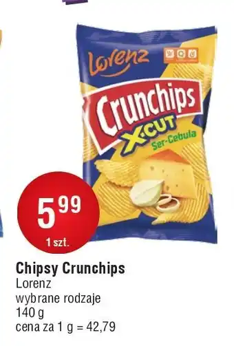 E.Leclerc Chipsy ser-cebula Crunchips X-Cut oferta