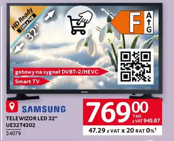 Selgros Telewizor Samsung LED 32" UE32T4302 oferta