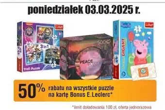 E.Leclerc Puzzle 500 elementów Clementoni oferta