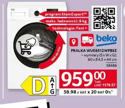 Selgros pralka Beko WUE6512WPBSE oferta