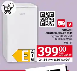 Selgros Chłodziarka Bomann KS 7349 oferta