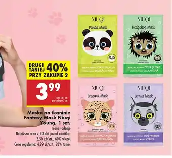 Biedronka Maseczka król lemur Niuqi Fantasy Mask oferta