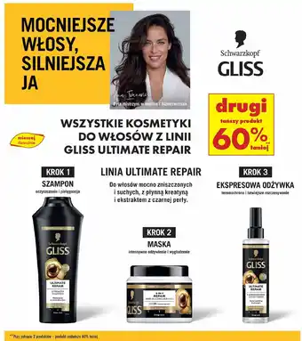 Biedronka Maska do włosów Gliss Kur Ultimate Repair oferta