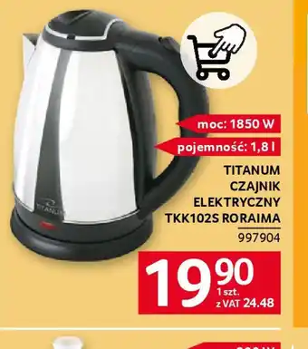 Selgros Czajnik elektryczny Titanium TKK1025 Roraima oferta