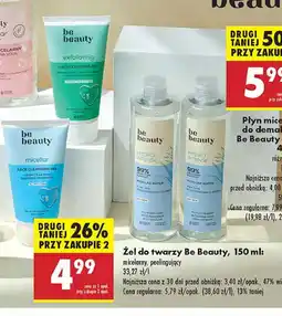 Biedronka Żel do mycia twarzy peelingujący Be Beauty oferta