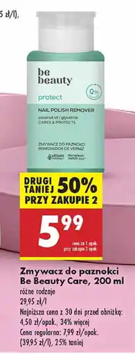 Biedronka Zmywacz do paznokci protect Be Beauty oferta