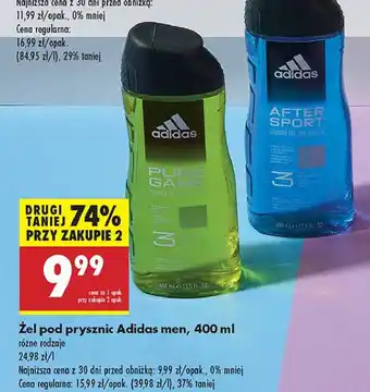 Biedronka Żel pod prysznic Adidas Men After Sport oferta