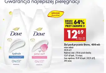 Biedronka Żel pod prysznic petal soft Dove oferta