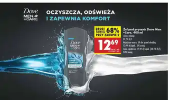 Biedronka Żel pod prysznic clean comfort Dove Men+Care oferta