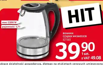 Selgros Czajnik Bomann WK5603CB oferta