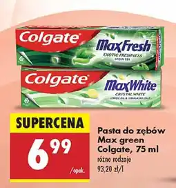 Biedronka Pasta do zębów white crystals Colgate Max White oferta