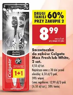 Biedronka Szczoteczka do zębów soft Colgate Max White oferta