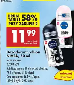 Biedronka Antyperspirant clear Nivea Invisible Black & White oferta