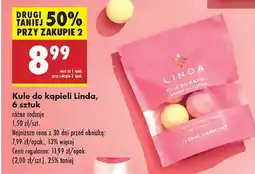 Biedronka Kule do kąpieli róża-lawenda-kwiat pomarańczy Linda oferta