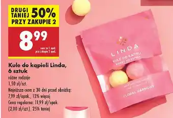 Biedronka Kule do kąpieli róża-lawenda-kwiat pomarańczy Linda oferta