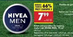 Biedronka Krem do twarzy i ciała Nivea Men Creme oferta