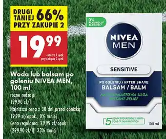 Biedronka Woda po goleniu łagodząca Nivea Men Sensitive oferta