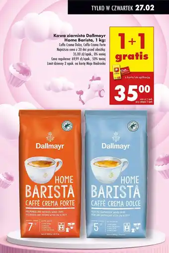 Biedronka Kawa Dallmayr Home Barista Caffe Crema Dolce oferta