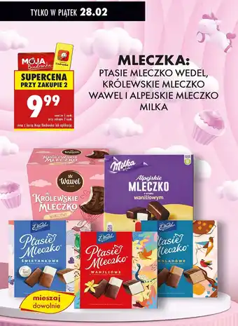 Biedronka Czekoladki czekoladowe E. Wedel Ptasie Mleczko oferta