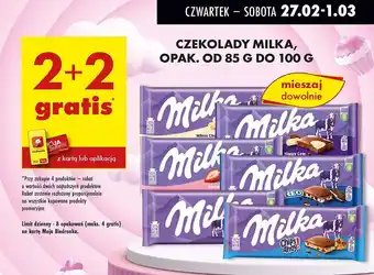 Biedronka Czekolada strawberry Milka oferta